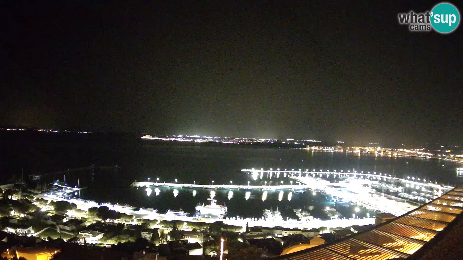 Livecam Hafen Roses –  Fischereihafen und die Bucht