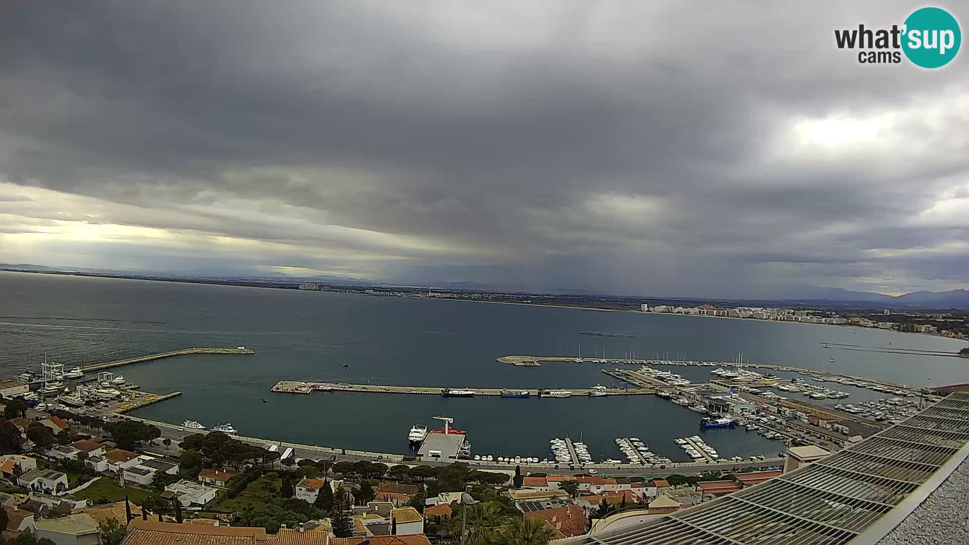Livecam Hafen Roses – Fischereihafen und die Bucht