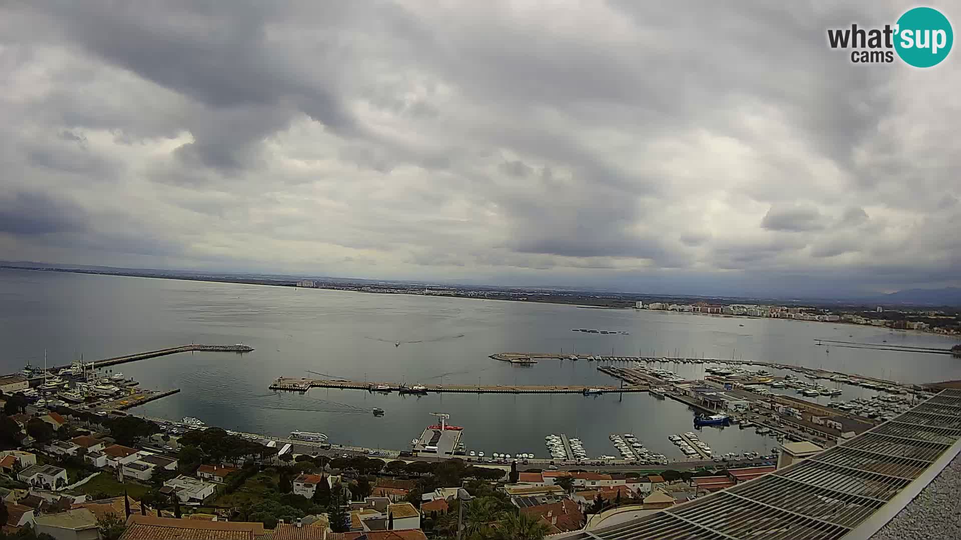 Livecam Hafen Roses – Fischereihafen und die Bucht
