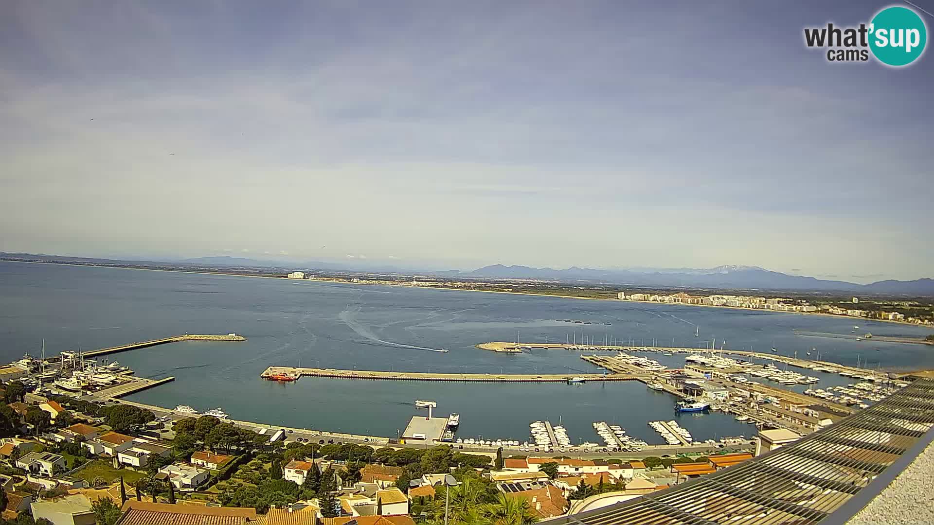 Livecam Hafen Roses – Fischereihafen und die Bucht