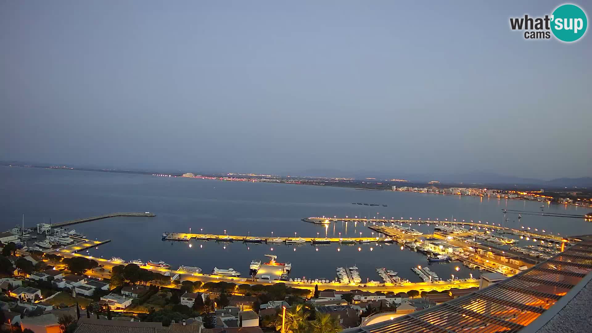 Livecam Hafen Roses – Fischereihafen und die Bucht