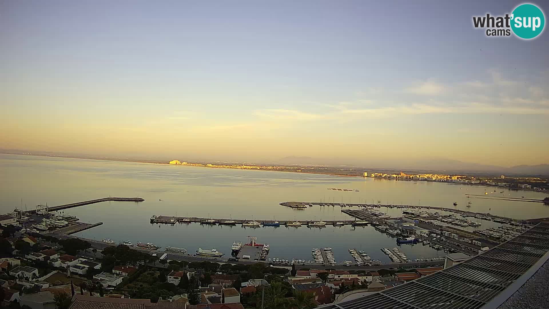 Livecam Hafen Roses – Fischereihafen und die Bucht