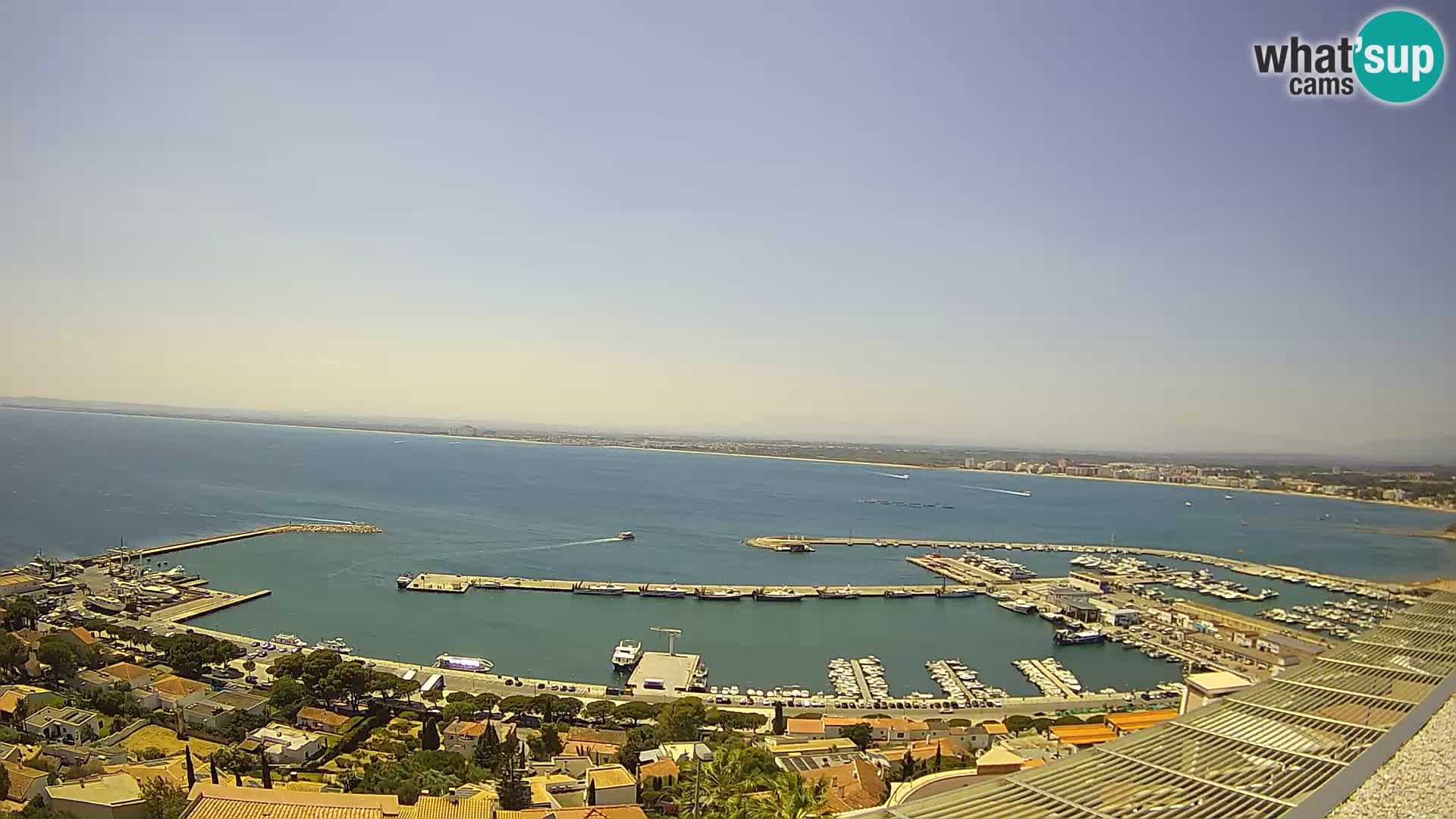 Livecam Hafen Roses – Fischereihafen und die Bucht