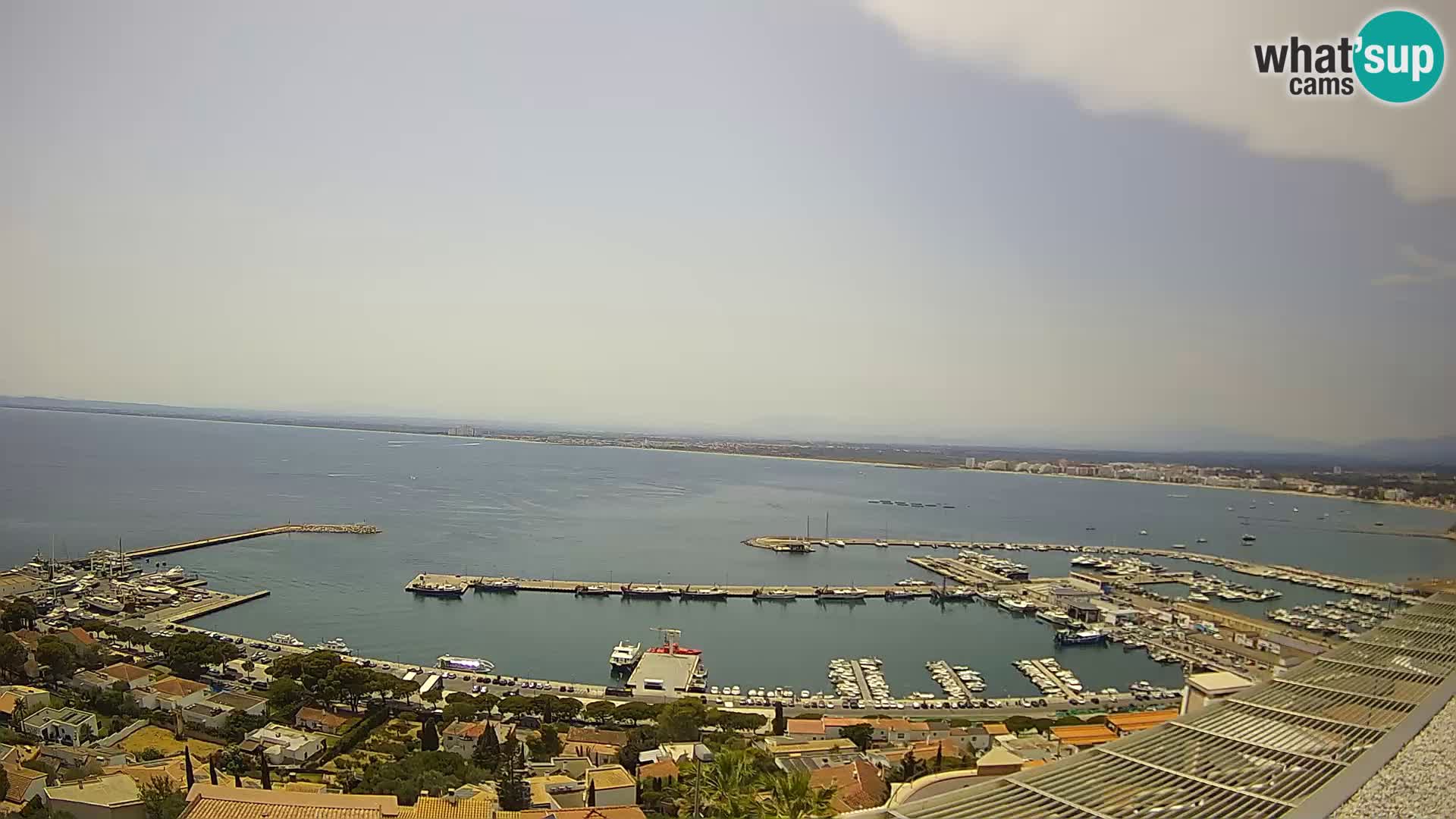 Livecam Hafen Roses –  Fischereihafen und die Bucht