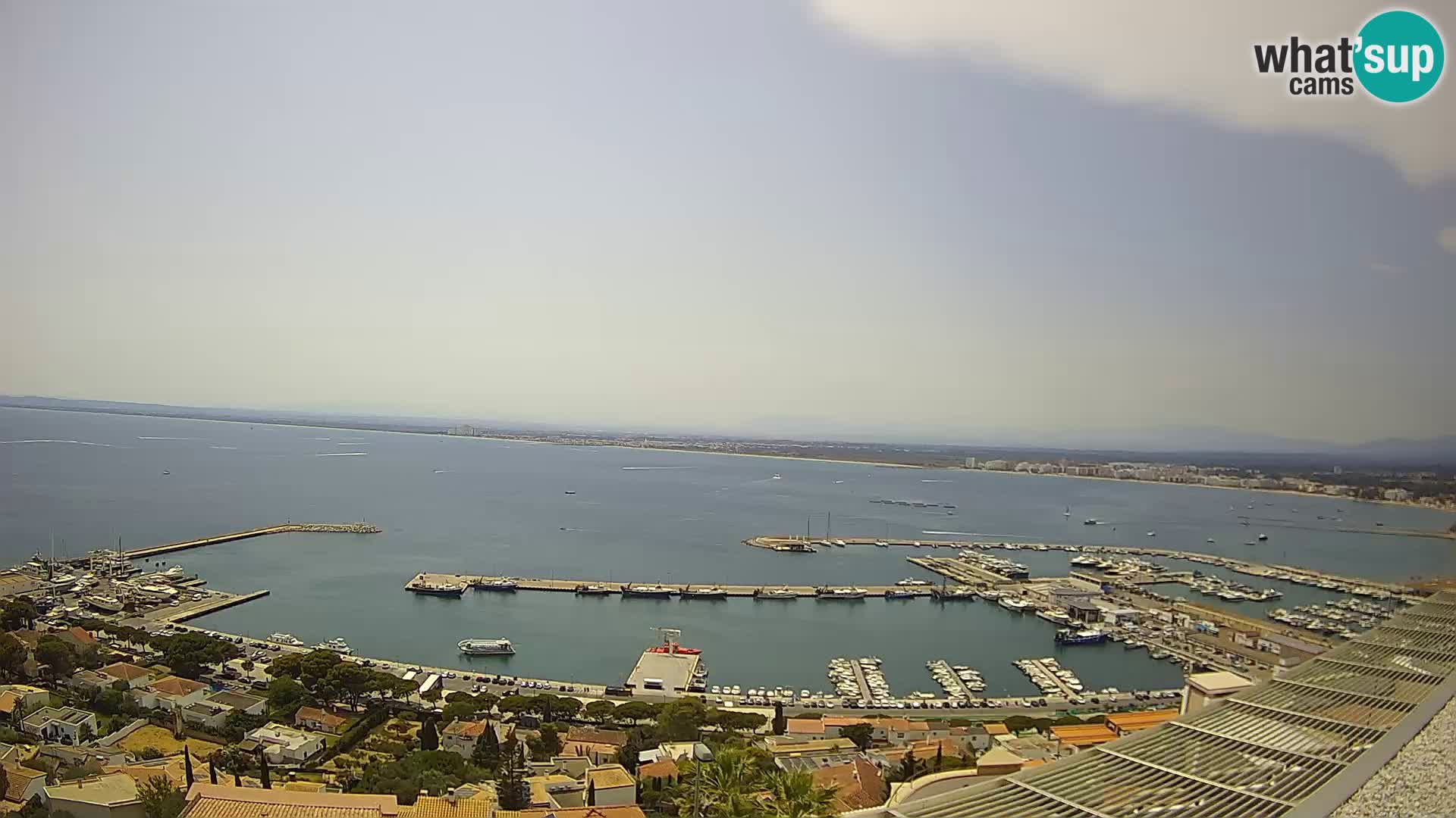 Livecam Hafen Roses – Fischereihafen und die Bucht