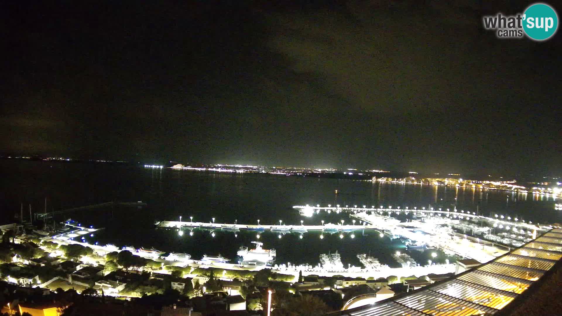 Livecam Hafen Roses –  Fischereihafen und die Bucht