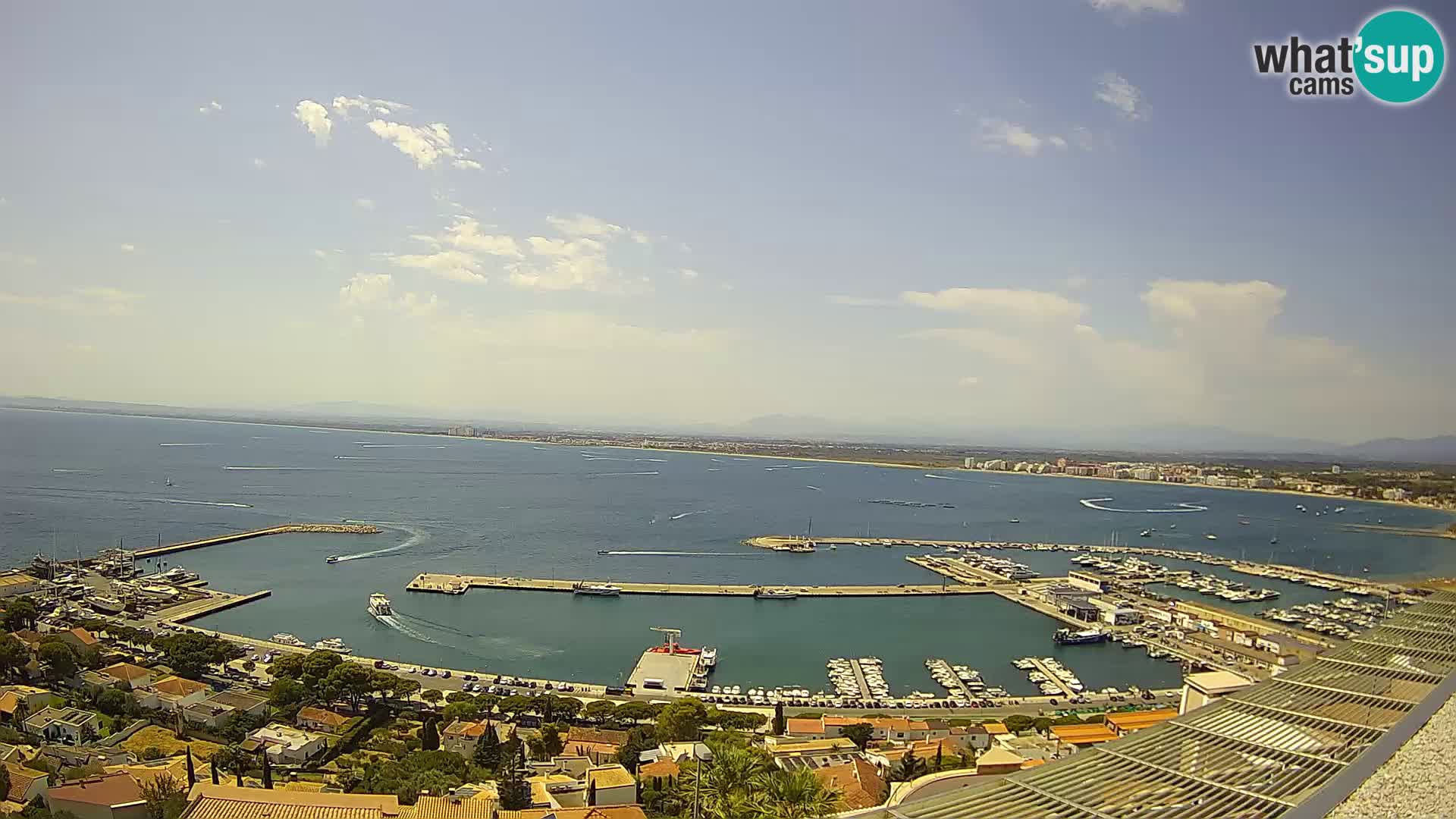 Livecam Hafen Roses – Fischereihafen und die Bucht