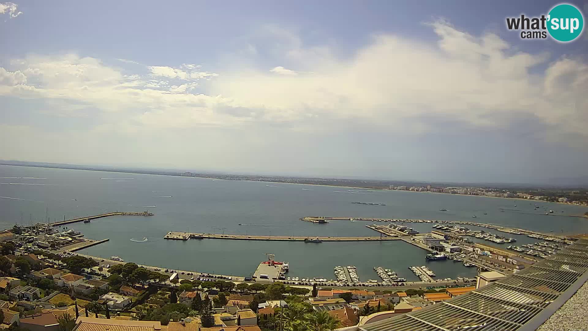 Livecam Hafen Roses –  Fischereihafen und die Bucht