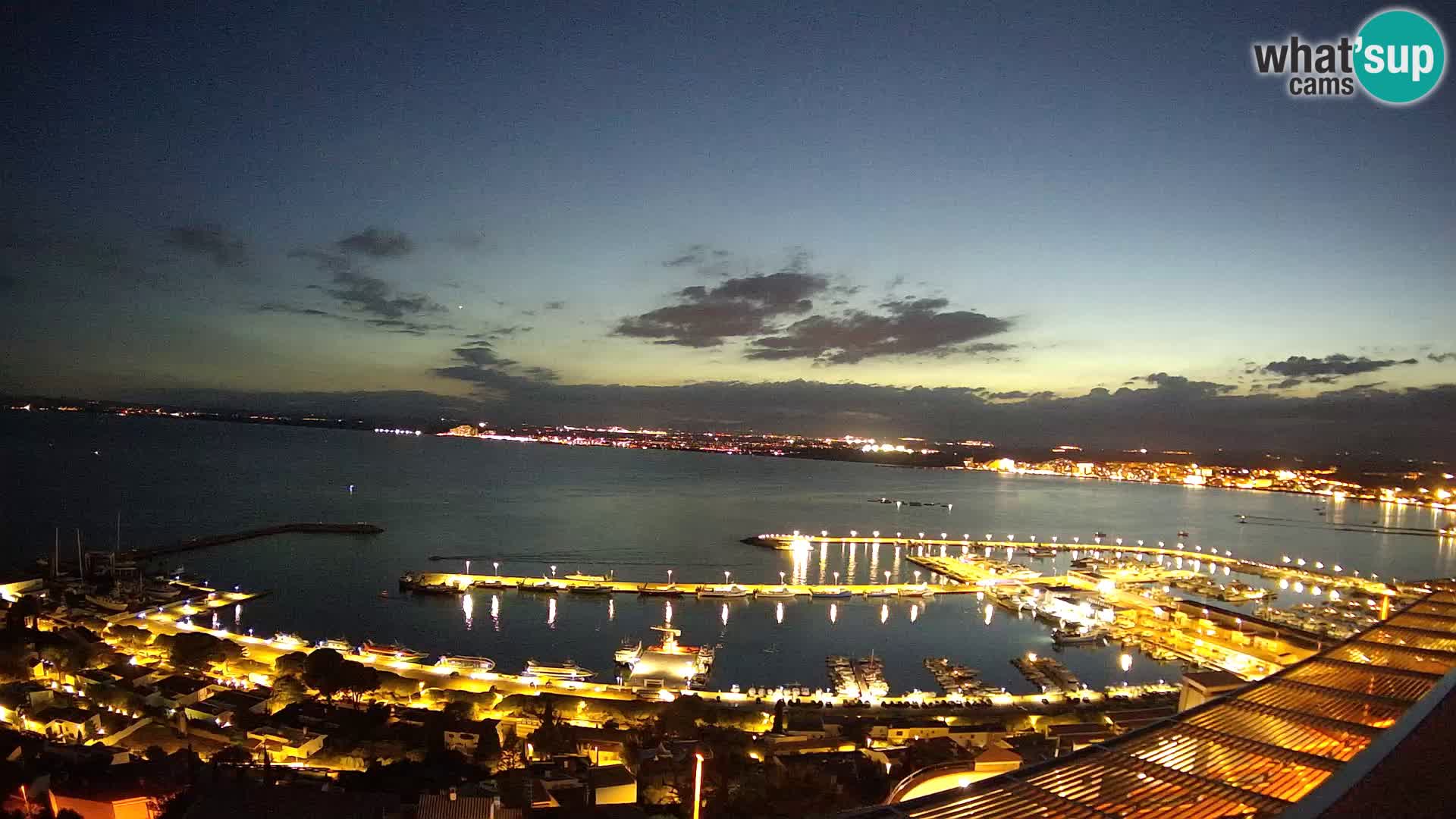 Livecam Hafen Roses –  Fischereihafen und die Bucht