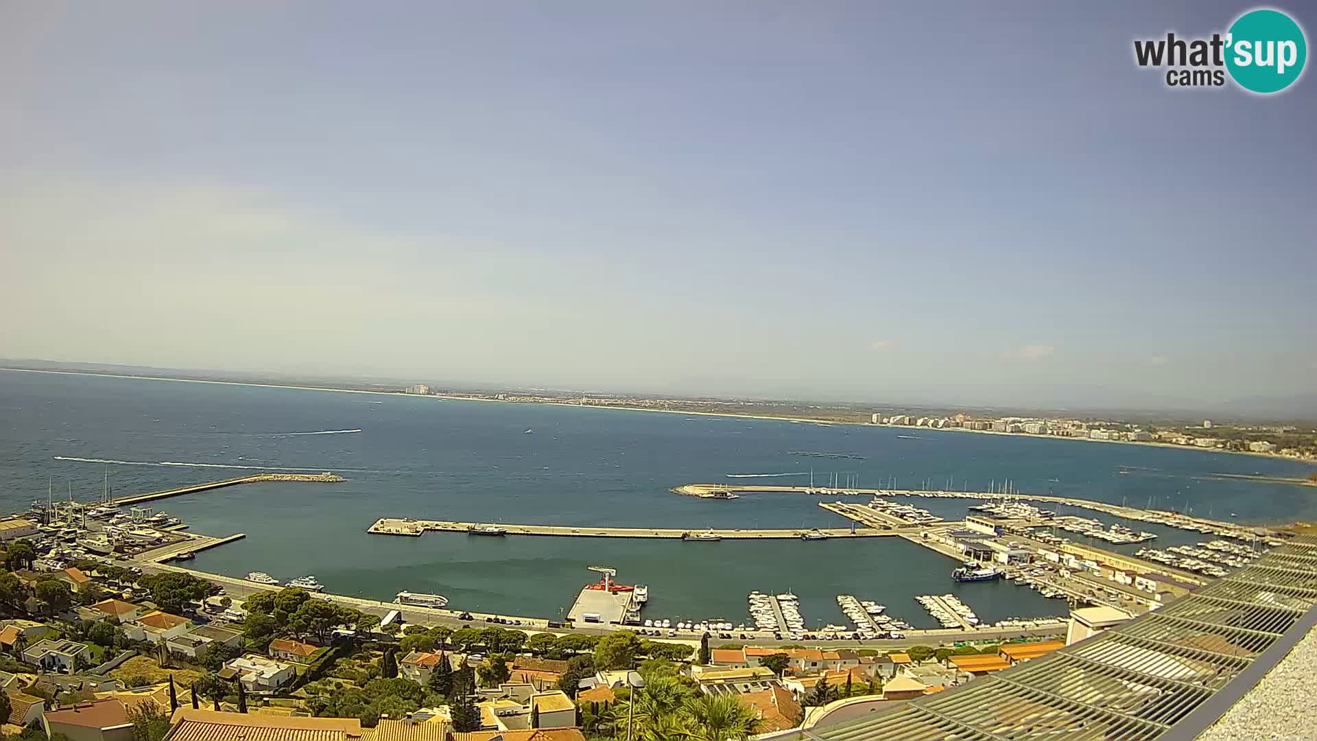 Livecam Hafen Roses – Fischereihafen und die Bucht