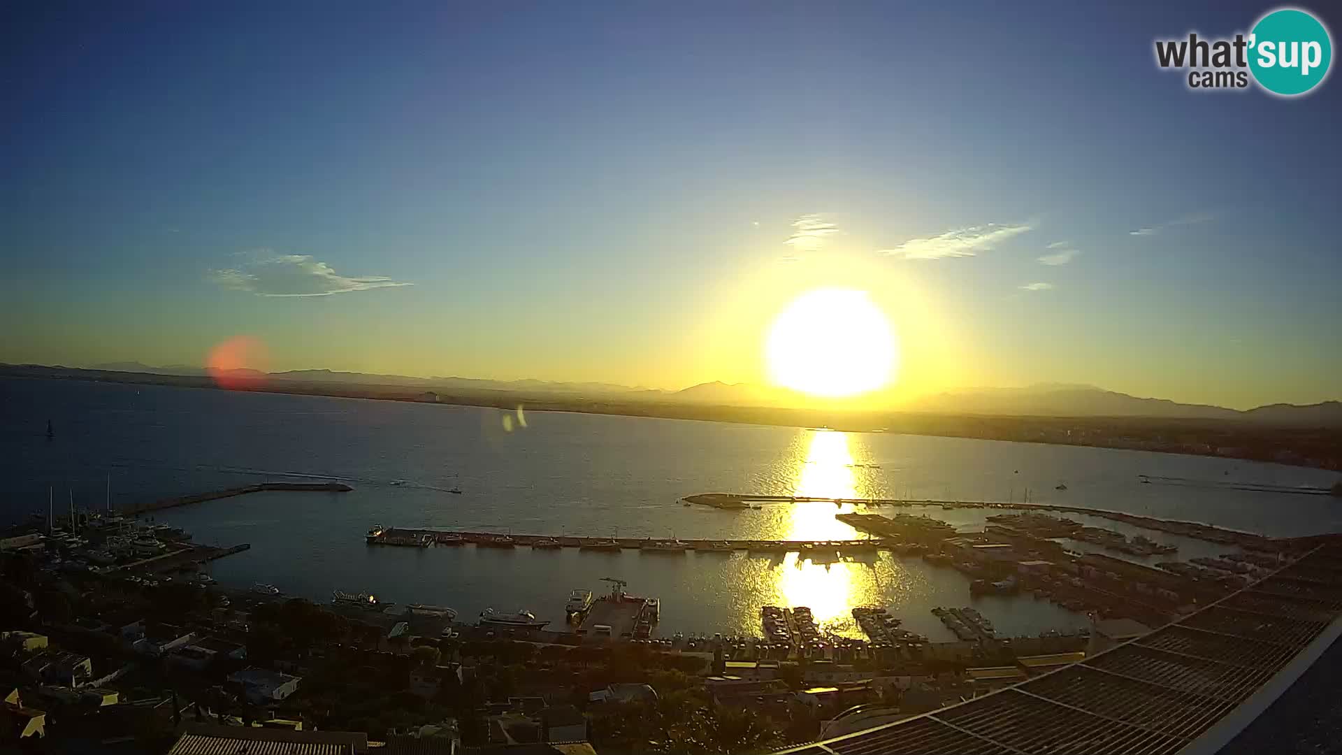 Livecam Hafen Roses –  Fischereihafen und die Bucht
