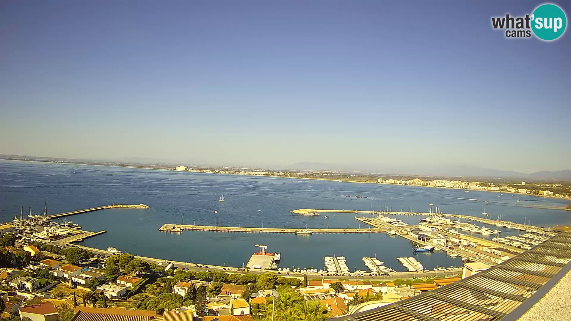 Livecam Hafen Roses – Fischereihafen und die Bucht