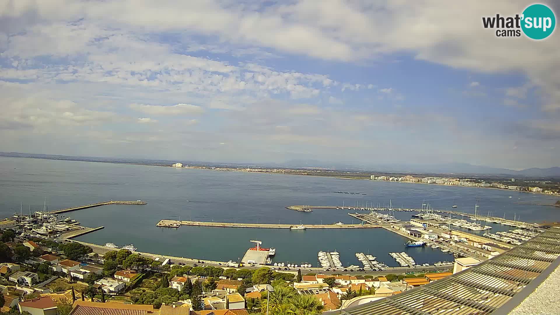 Livecam Hafen Roses –  Fischereihafen und die Bucht
