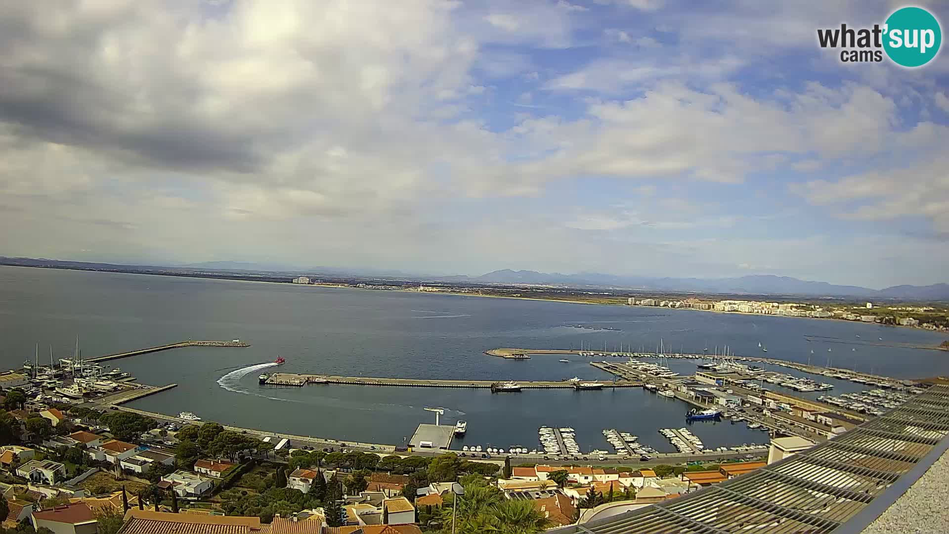 Livecam Hafen Roses – Fischereihafen und die Bucht