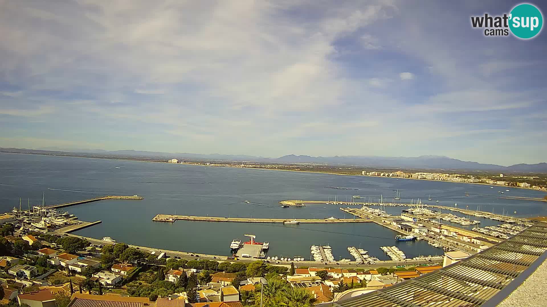 Livecam Hafen Roses –  Fischereihafen und die Bucht