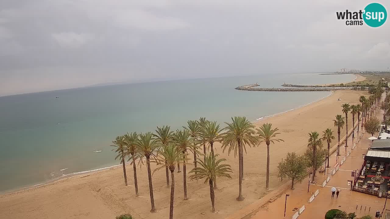 Kamera v Živo Roses plaža – pogled s hotela Montecarlo