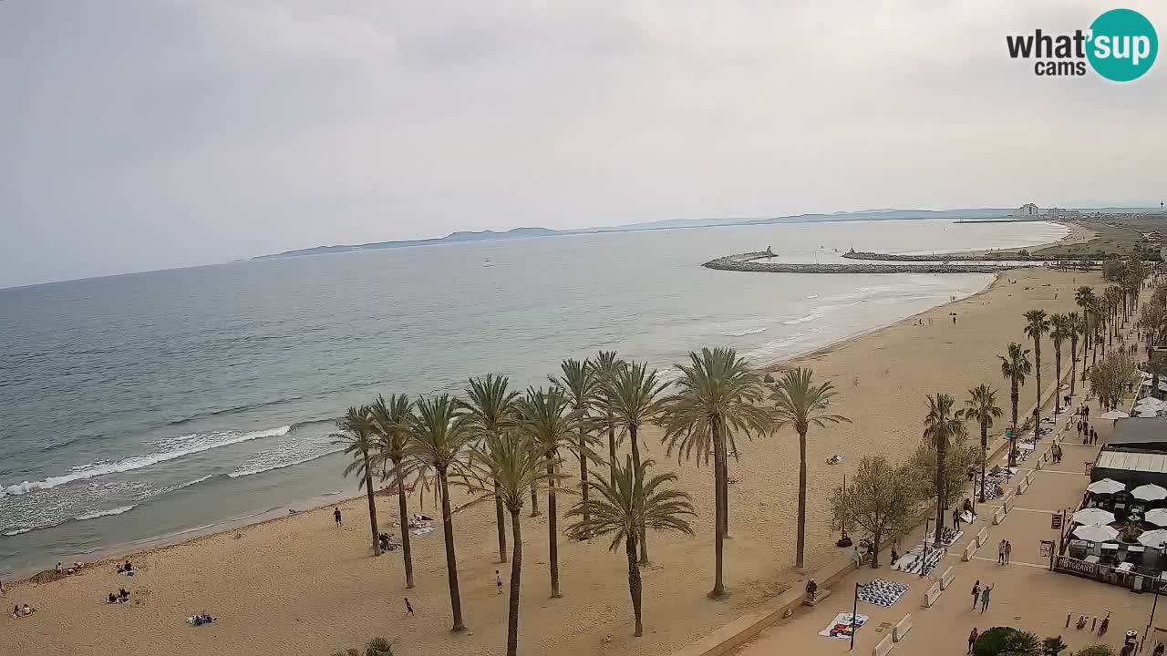 Kamera v Živo Roses plaža – pogled s hotela Montecarlo
