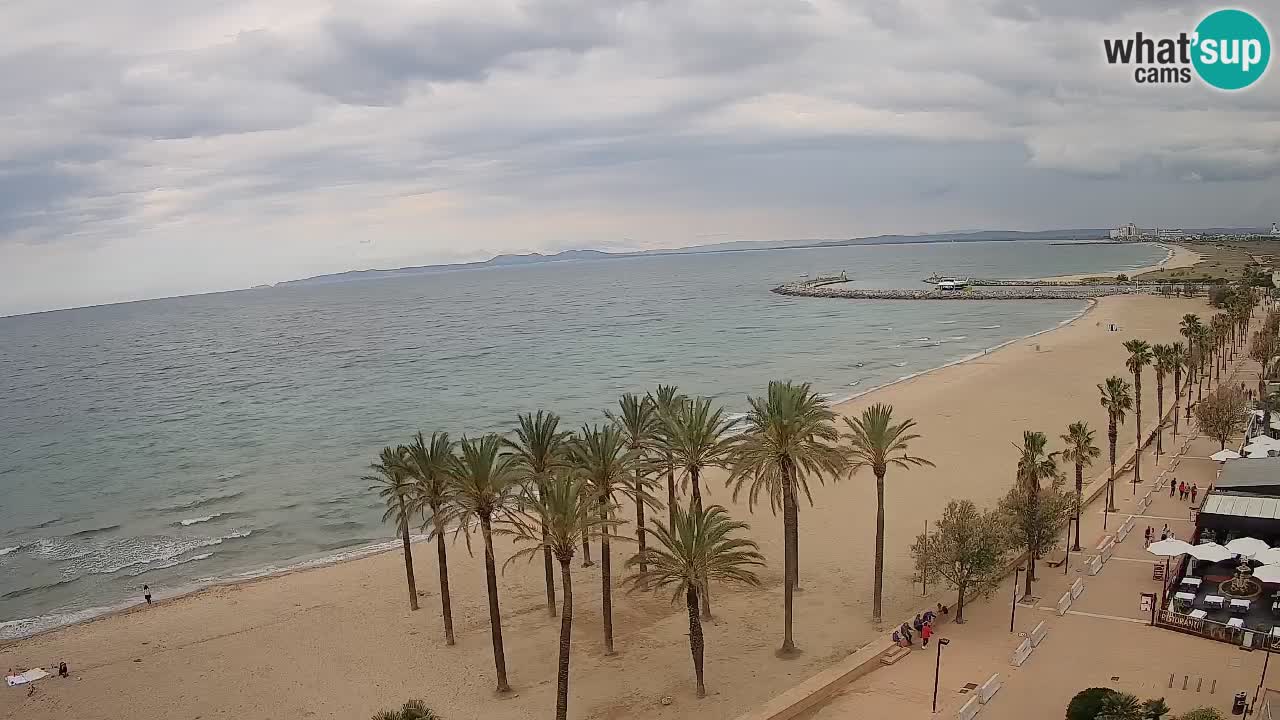 Kamera v Živo Roses plaža – pogled s hotela Montecarlo