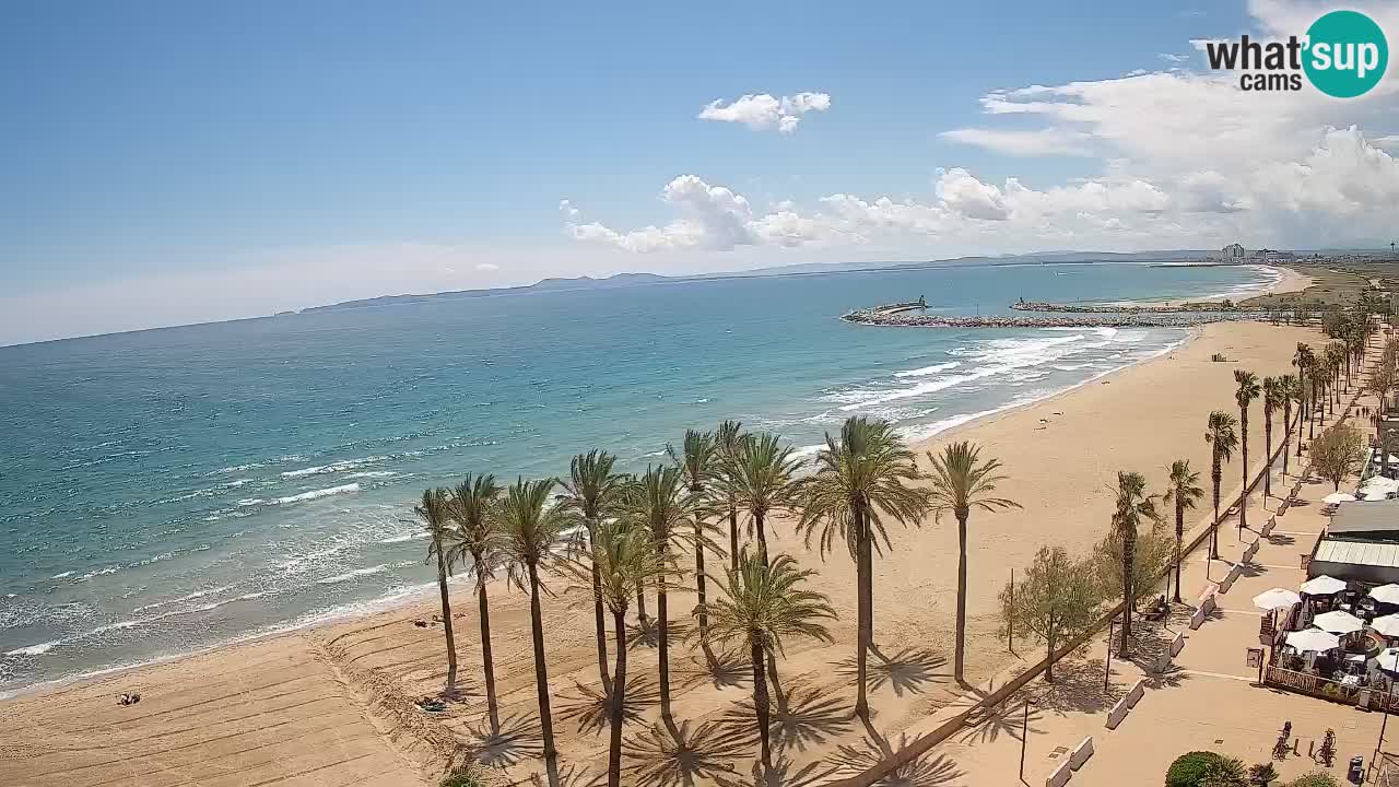 Kamera v Živo Roses plaža – pogled s hotela Montecarlo