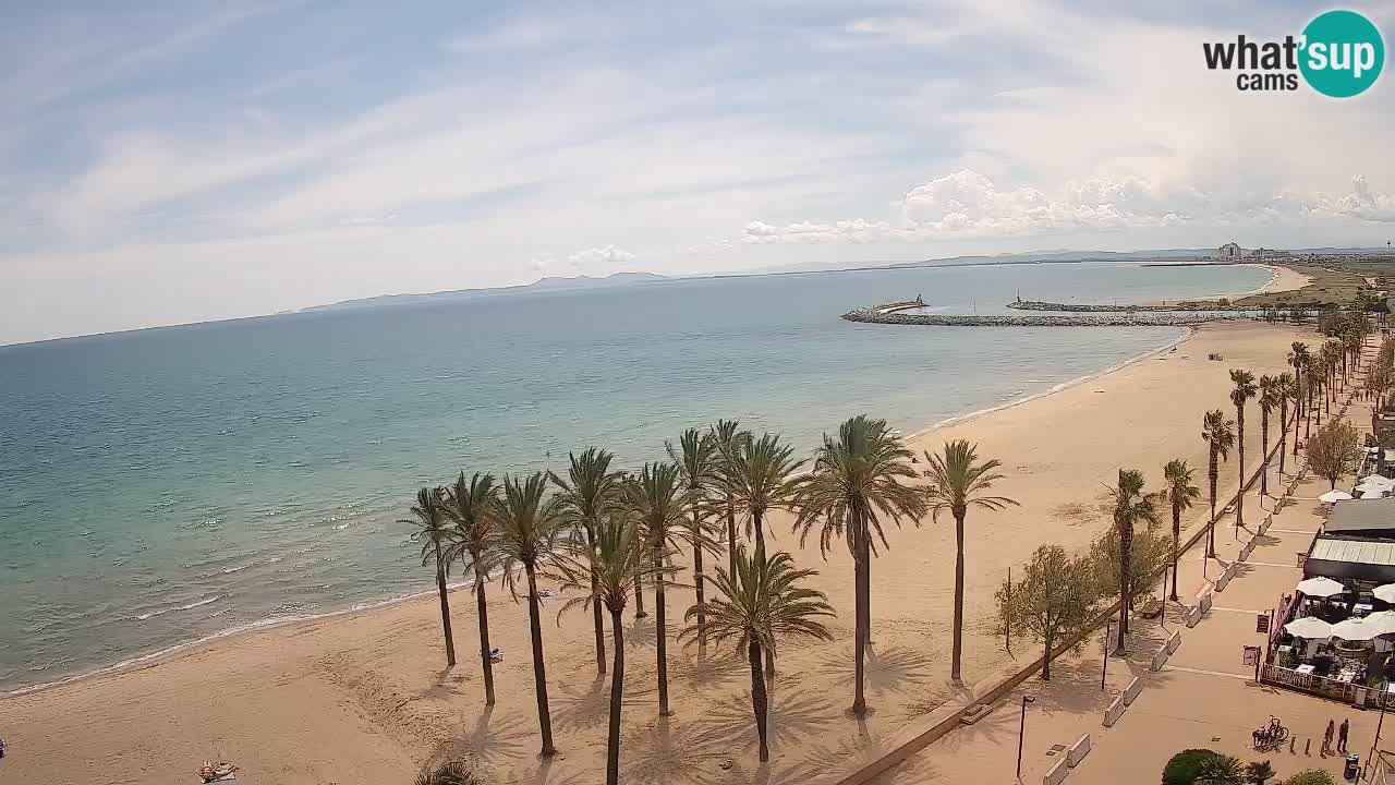 Kamera v Živo Roses plaža – pogled s hotela Montecarlo