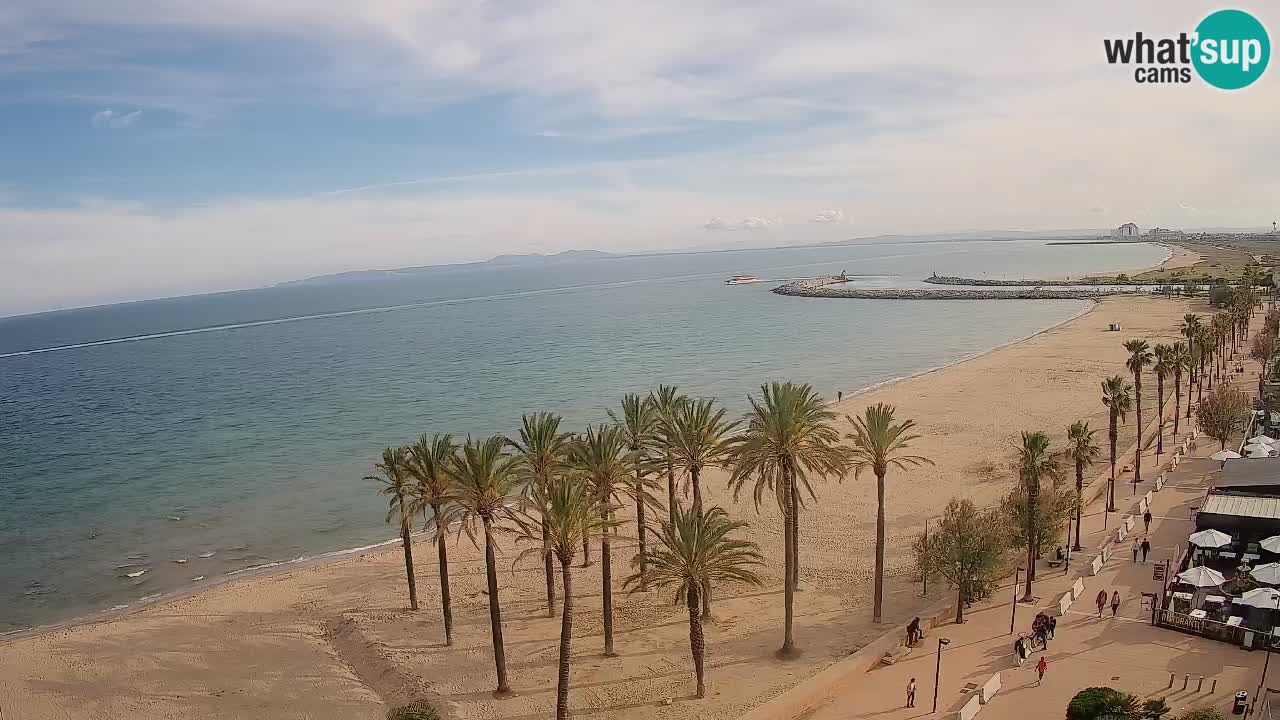 Kamera v Živo Roses plaža – pogled s hotela Montecarlo