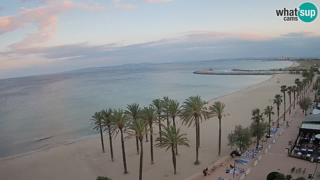Kamera v Živo Roses plaža – pogled s hotela Montecarlo