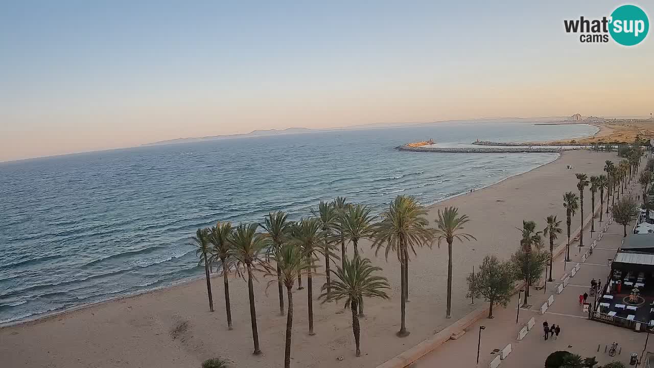 Kamera v Živo Roses plaža – pogled s hotela Montecarlo