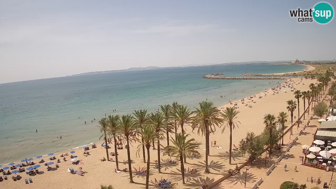Kamera v Živo Roses plaža – pogled s hotela Montecarlo