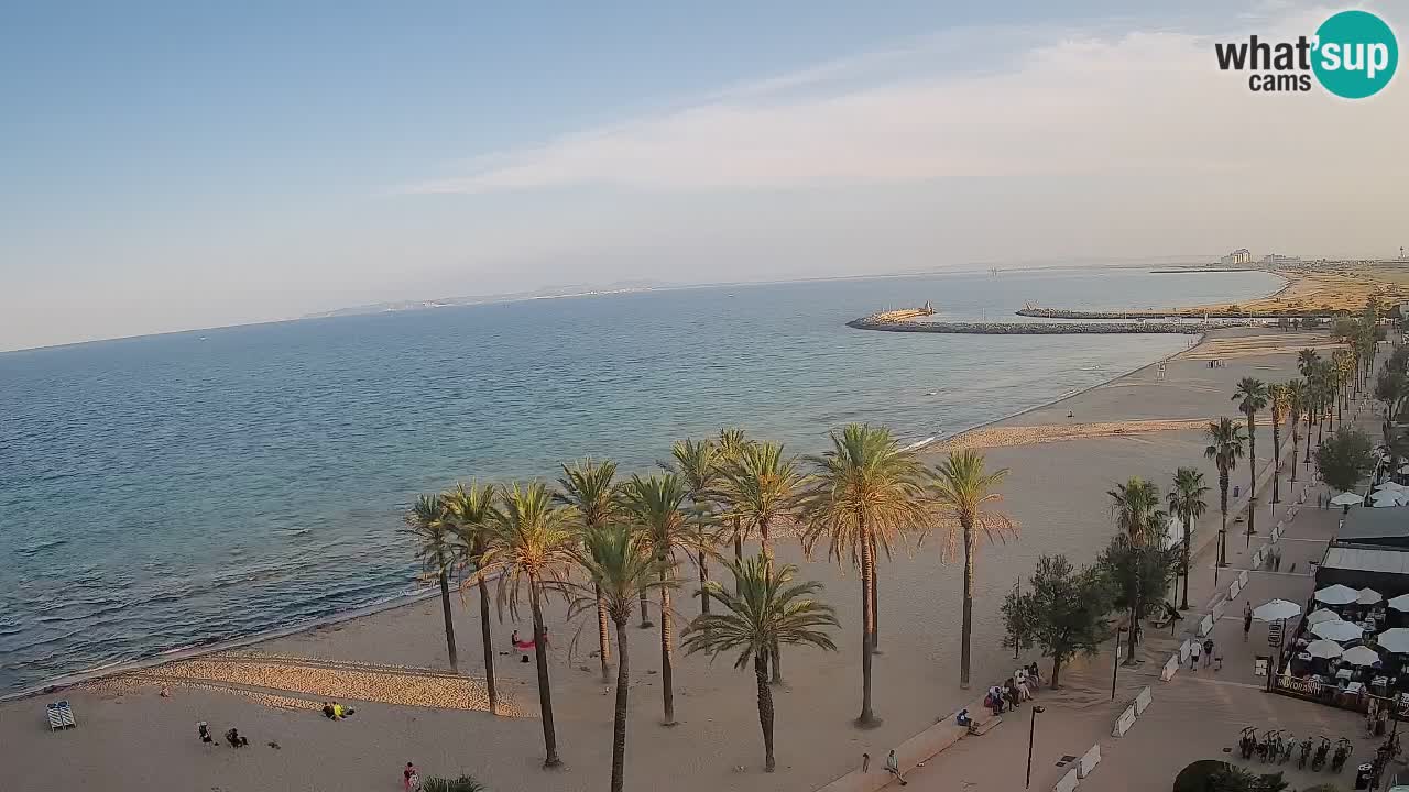 Kamera v Živo Roses plaža – pogled s hotela Montecarlo