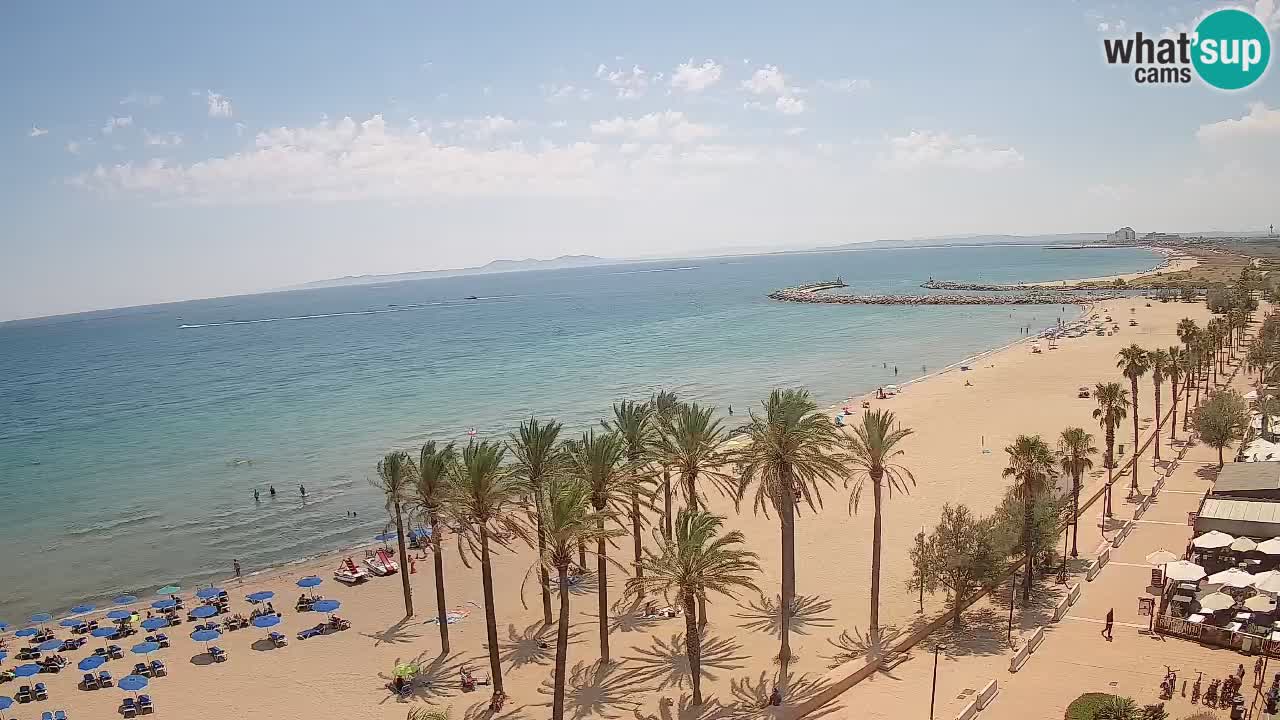 Kamera v Živo Roses plaža – pogled s hotela Montecarlo