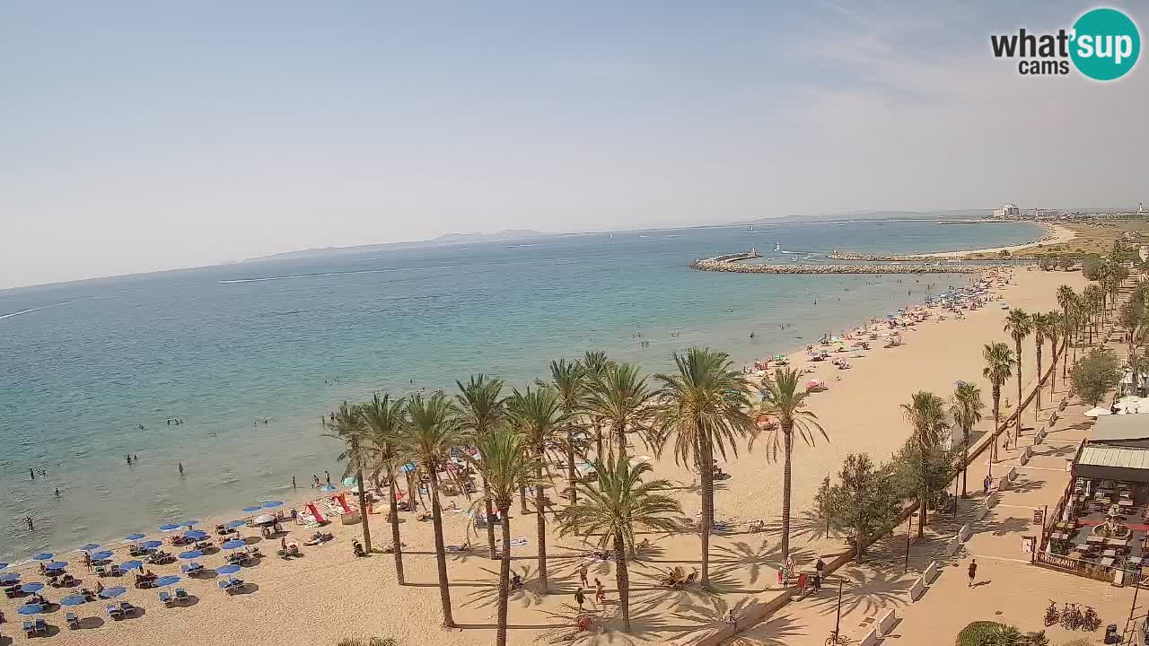 Kamera v Živo Roses plaža – pogled s hotela Montecarlo