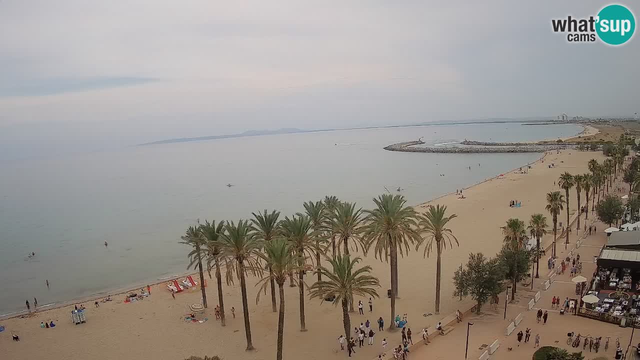 Kamera v Živo Roses plaža – pogled s hotela Montecarlo