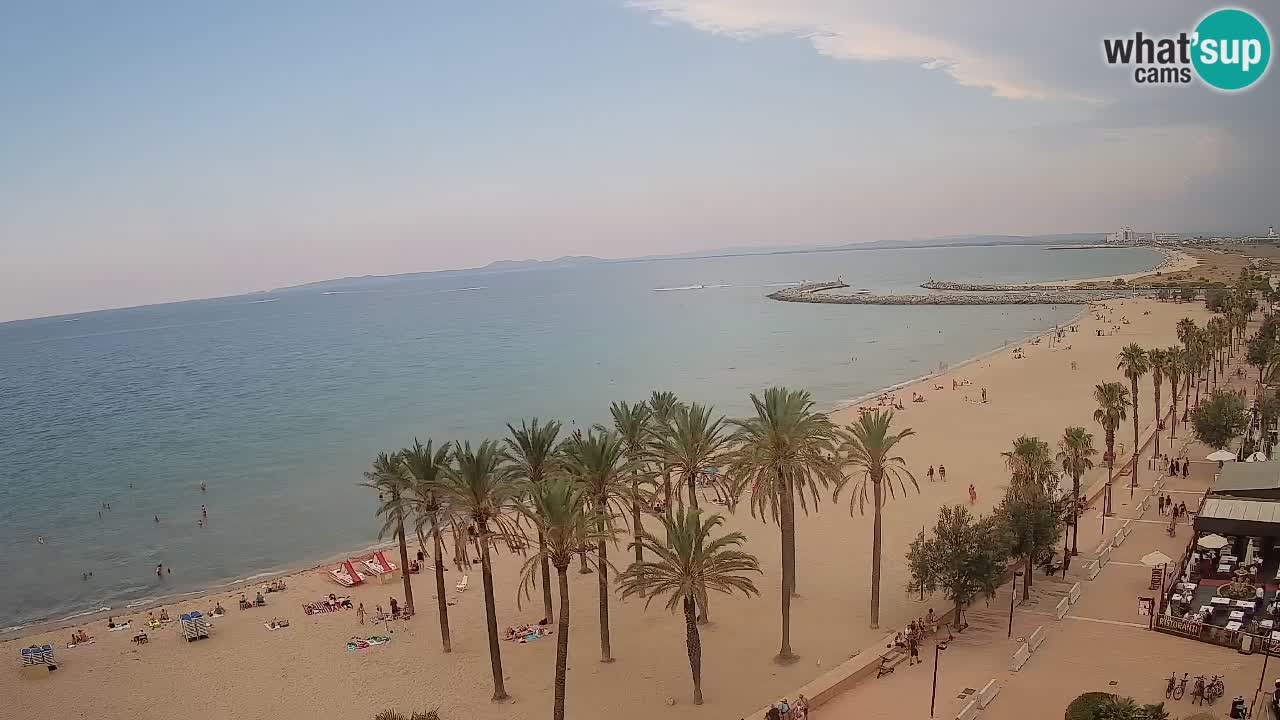 Kamera v Živo Roses plaža – pogled s hotela Montecarlo