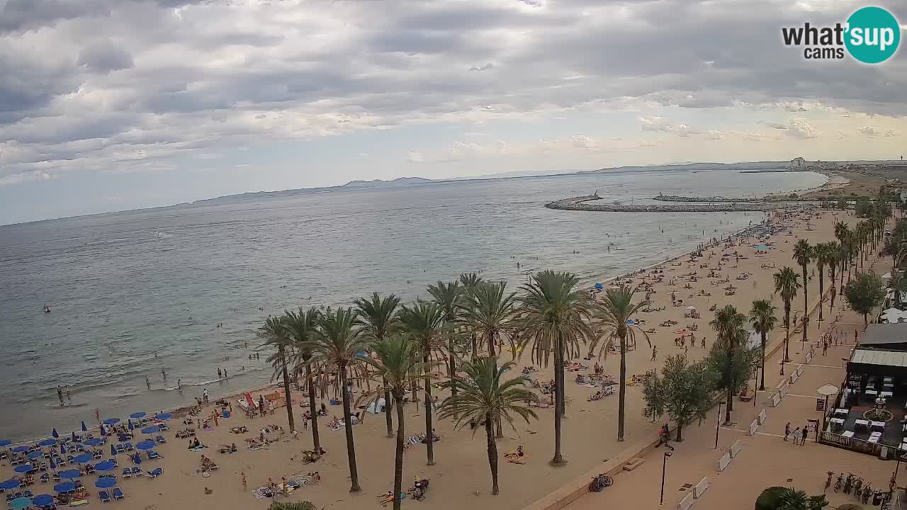 Kamera v Živo Roses plaža – pogled s hotela Montecarlo