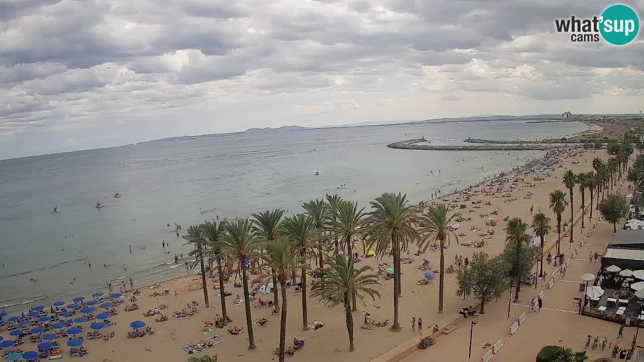 Kamera v Živo Roses plaža – pogled s hotela Montecarlo
