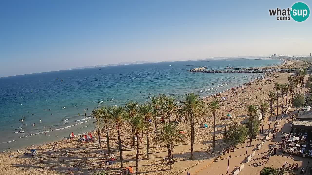 Kamera v Živo Roses plaža – pogled s hotela Montecarlo