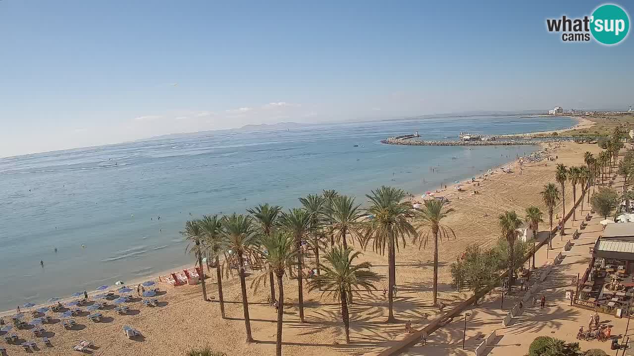 Kamera v Živo Roses plaža – pogled s hotela Montecarlo