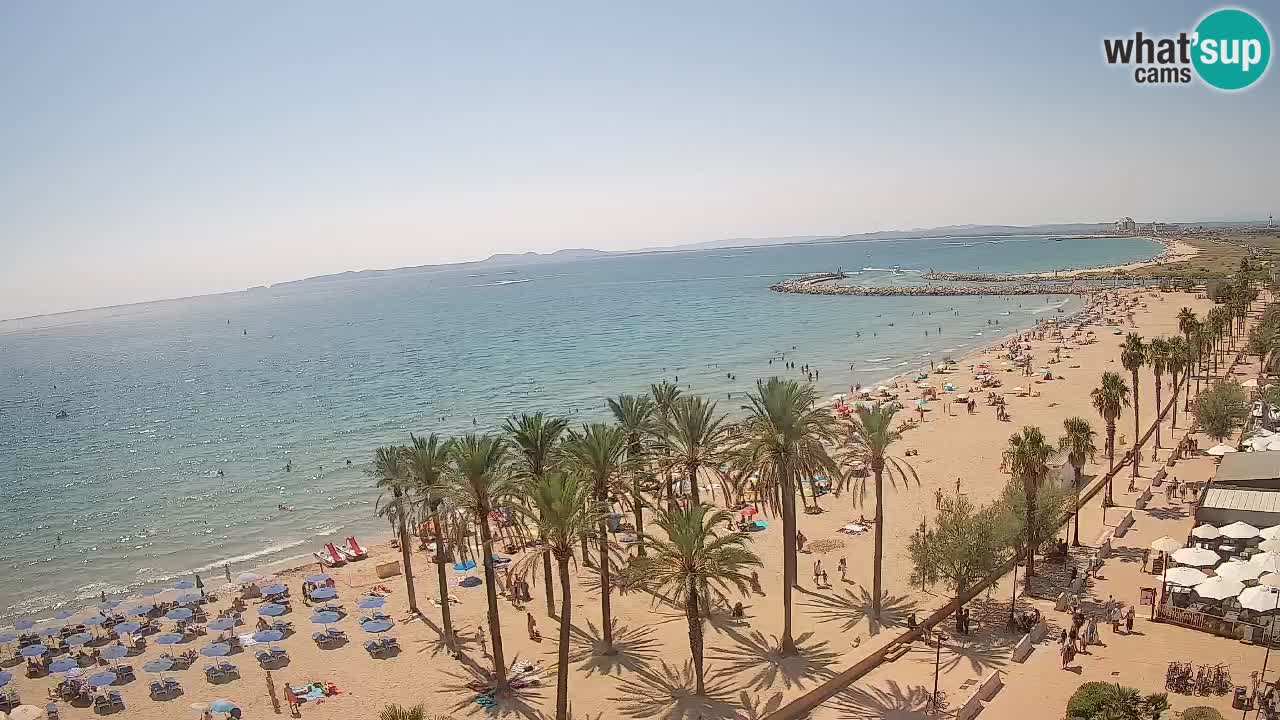 Kamera v Živo Roses plaža – pogled s hotela Montecarlo
