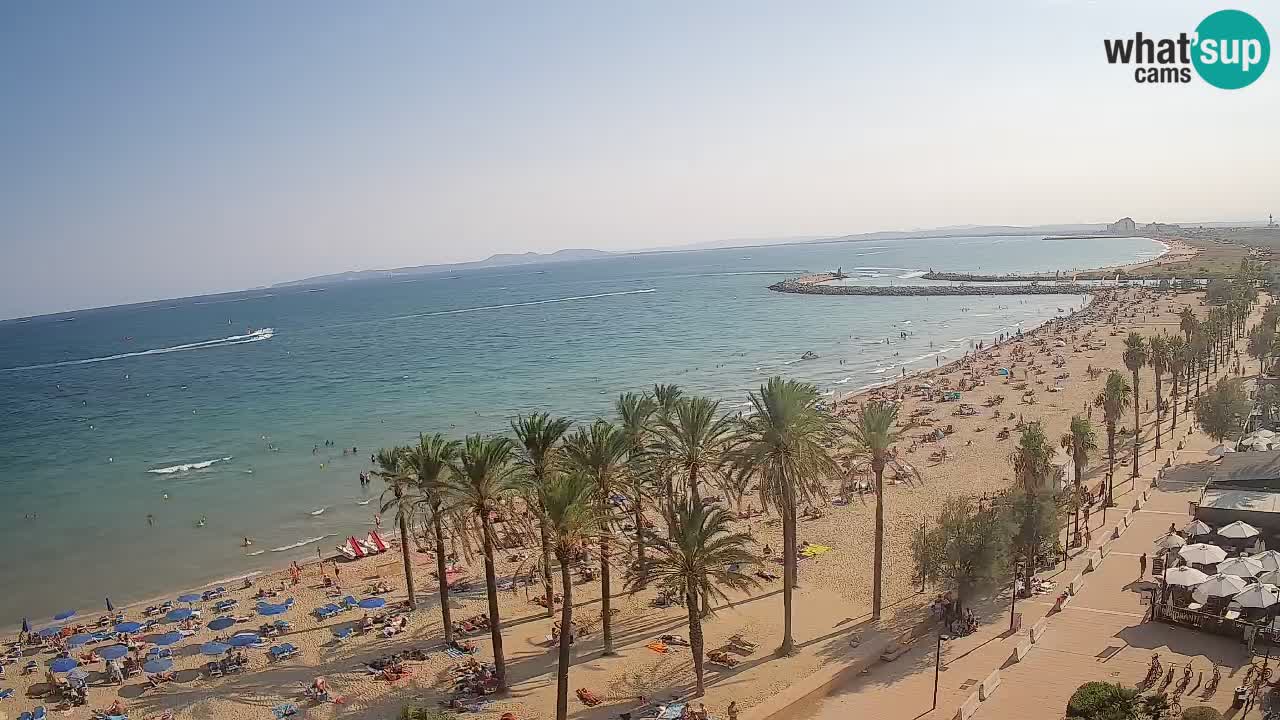 Kamera v Živo Roses plaža – pogled s hotela Montecarlo