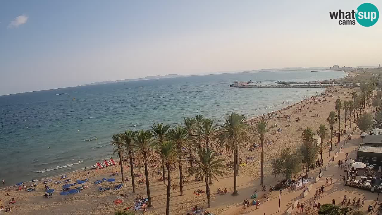Kamera v Živo Roses plaža – pogled s hotela Montecarlo