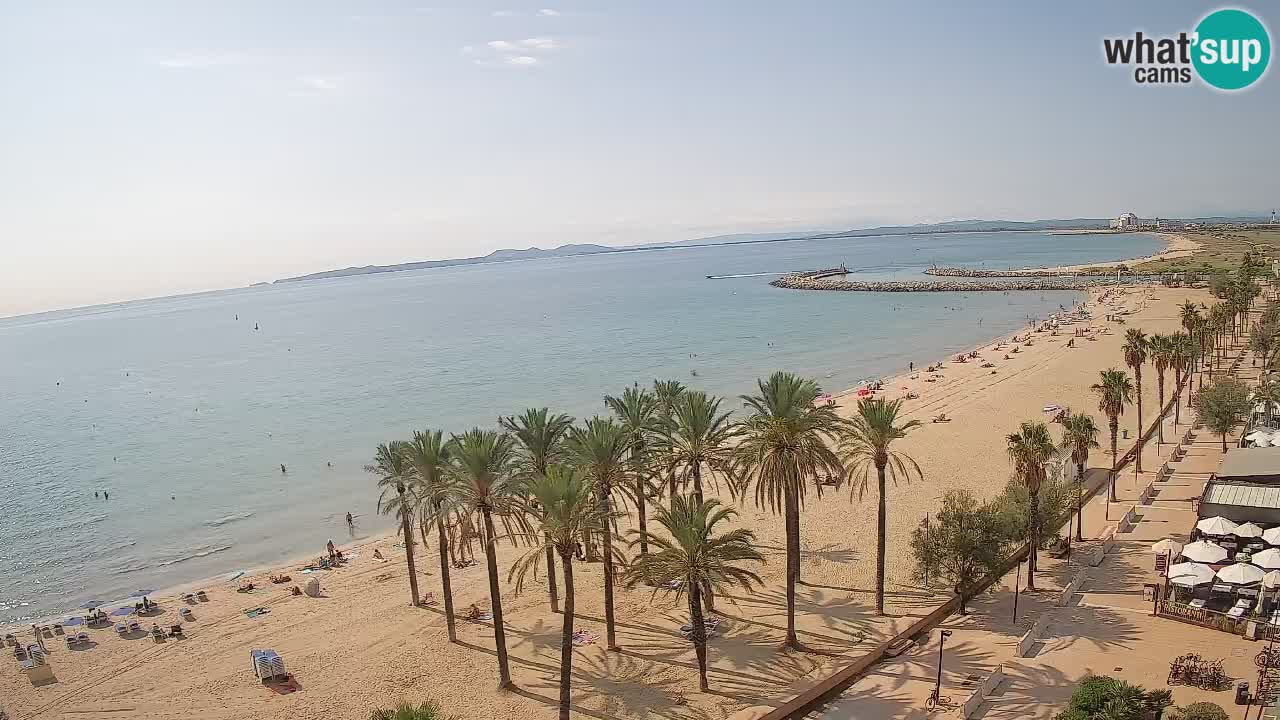 Kamera v Živo Roses plaža – pogled s hotela Montecarlo