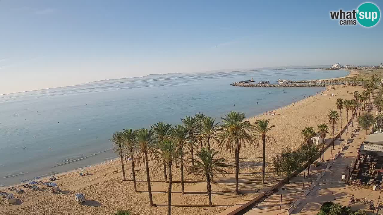 Kamera v Živo Roses plaža – pogled s hotela Montecarlo