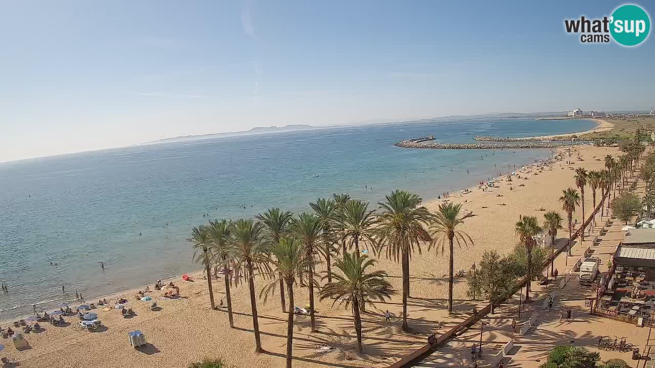 Kamera v Živo Roses plaža – pogled s hotela Montecarlo