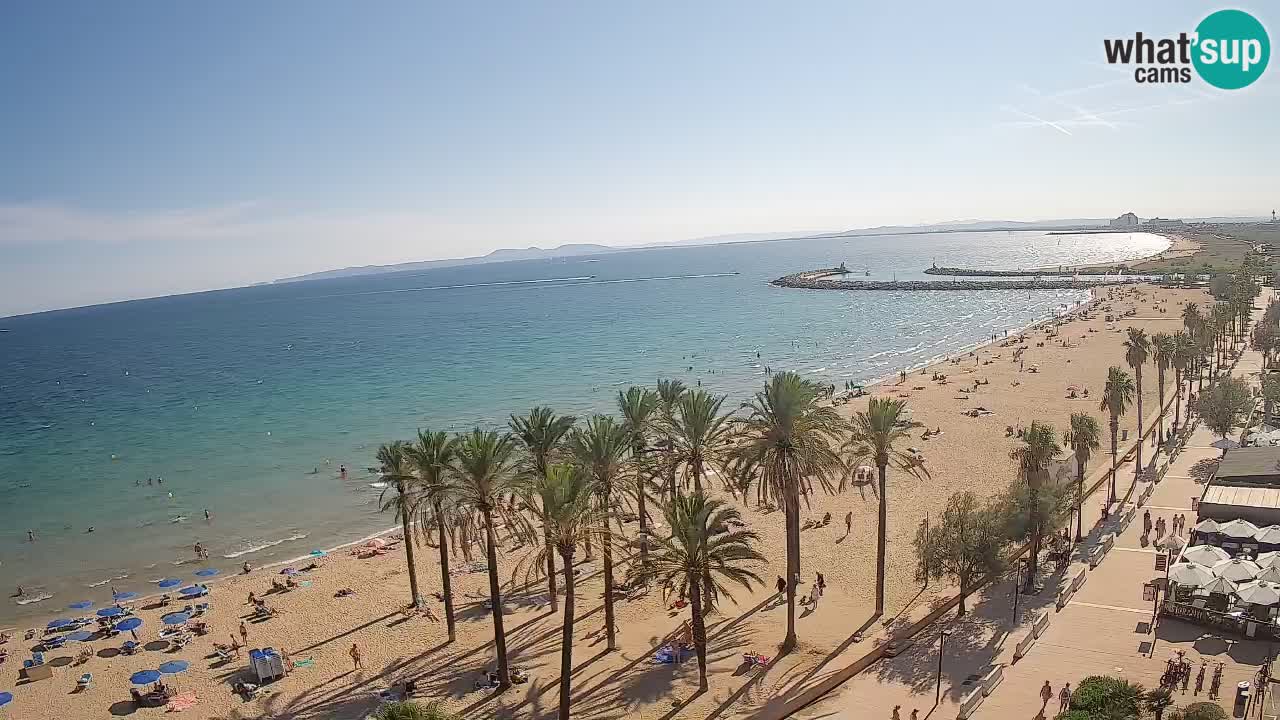 Kamera v Živo Roses plaža – pogled s hotela Montecarlo