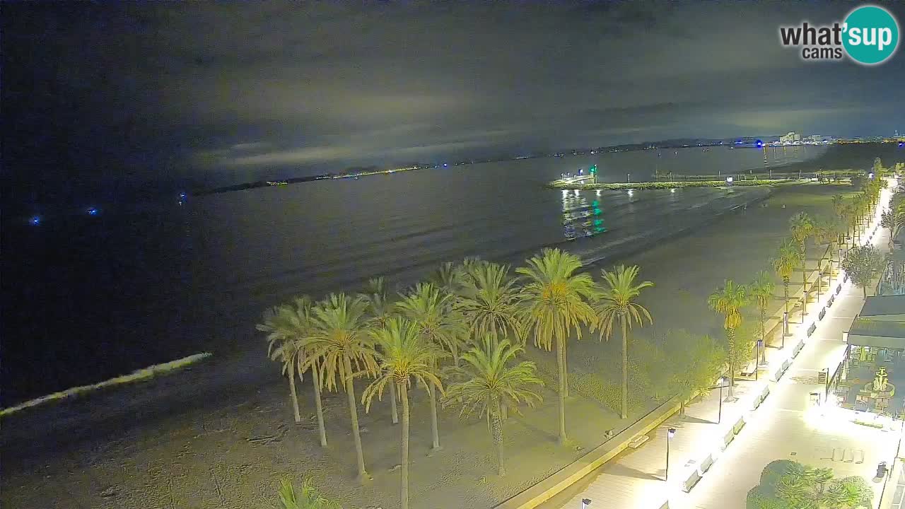 Kamera v Živo Roses plaža – pogled s hotela Montecarlo
