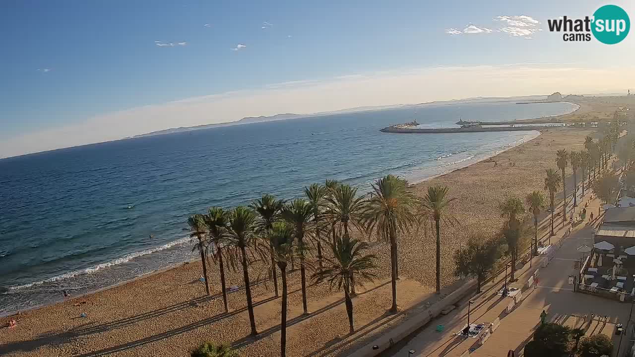 Kamera v Živo Roses plaža – pogled s hotela Montecarlo
