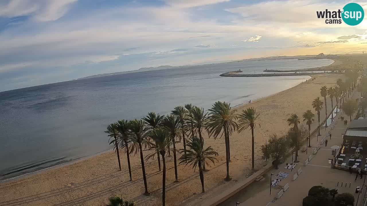 Kamera v Živo Roses plaža – pogled s hotela Montecarlo