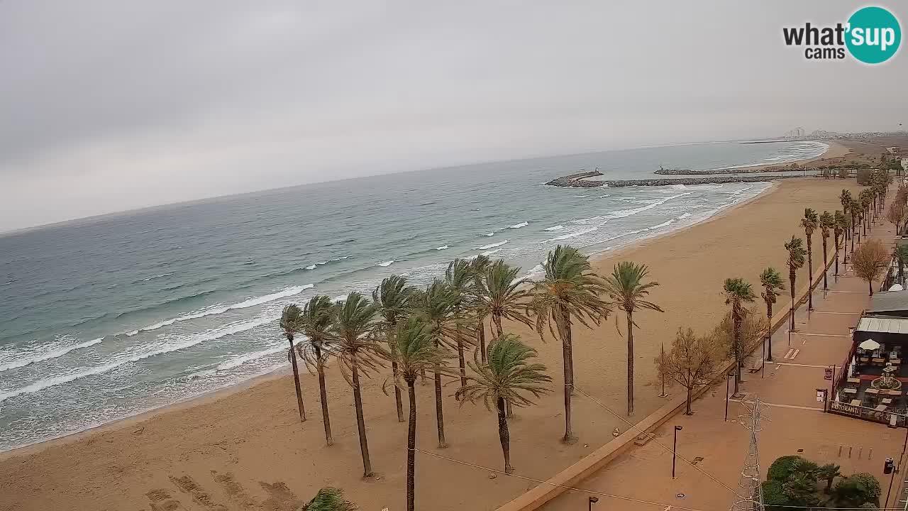 Kamera v Živo Roses plaža – pogled s hotela Montecarlo