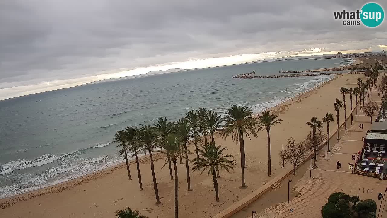 Kamera v Živo Roses plaža – pogled s hotela Montecarlo