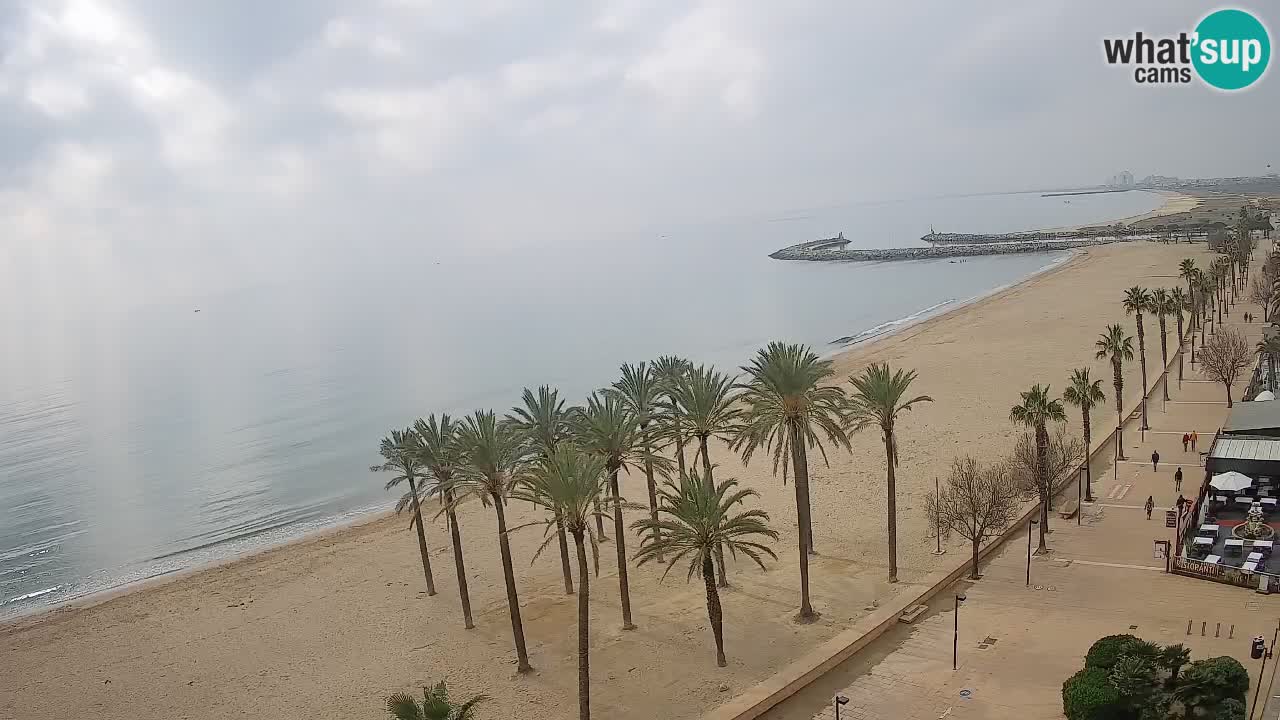 Kamera v Živo Roses plaža – pogled s hotela Montecarlo